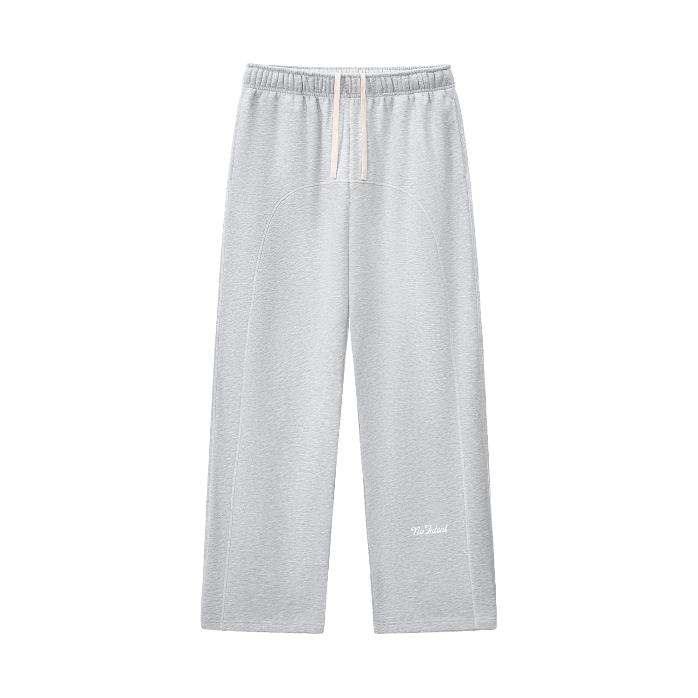 Contrast Fleece baggy straight leg Sweatpants