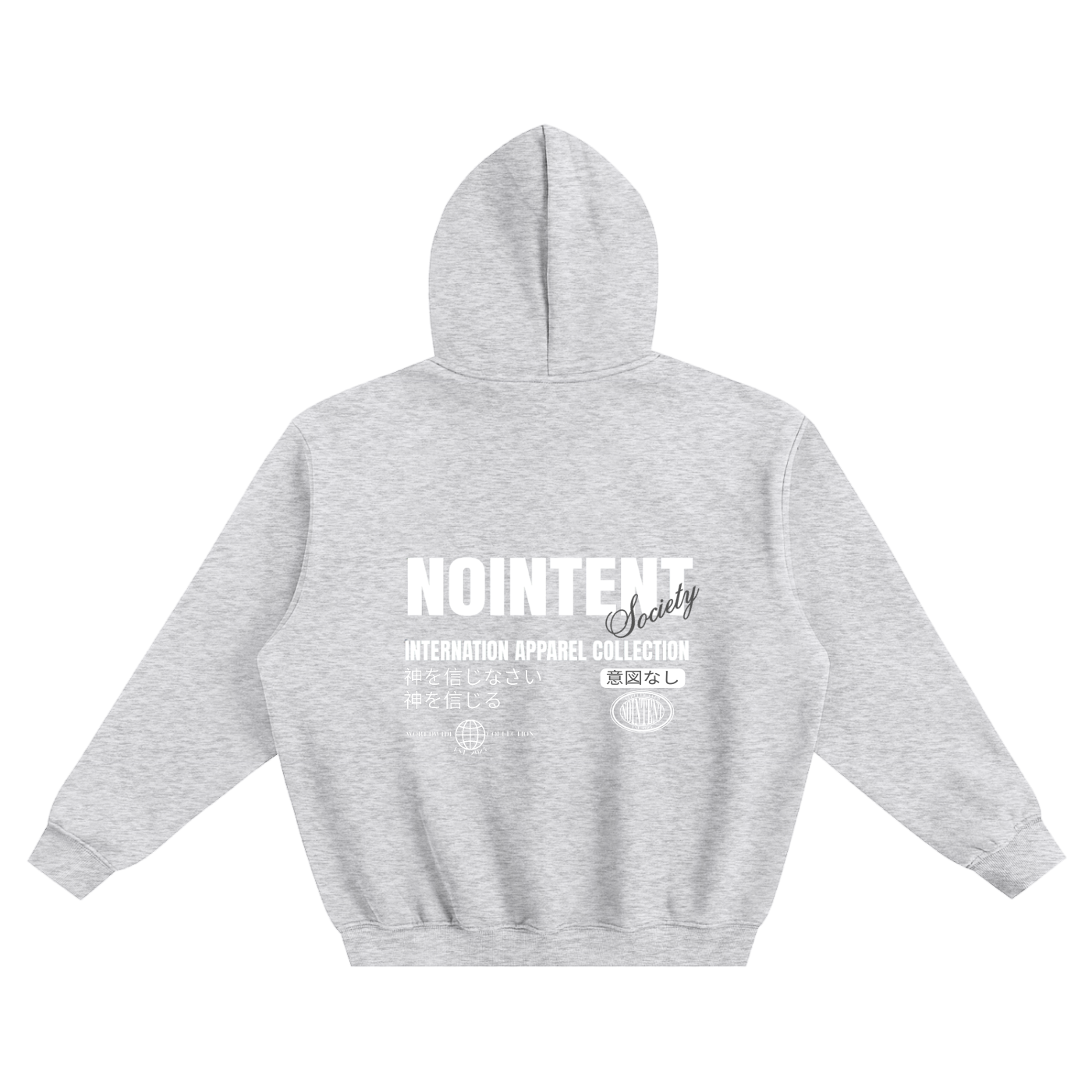 Grey JPN Boxy Hoodie