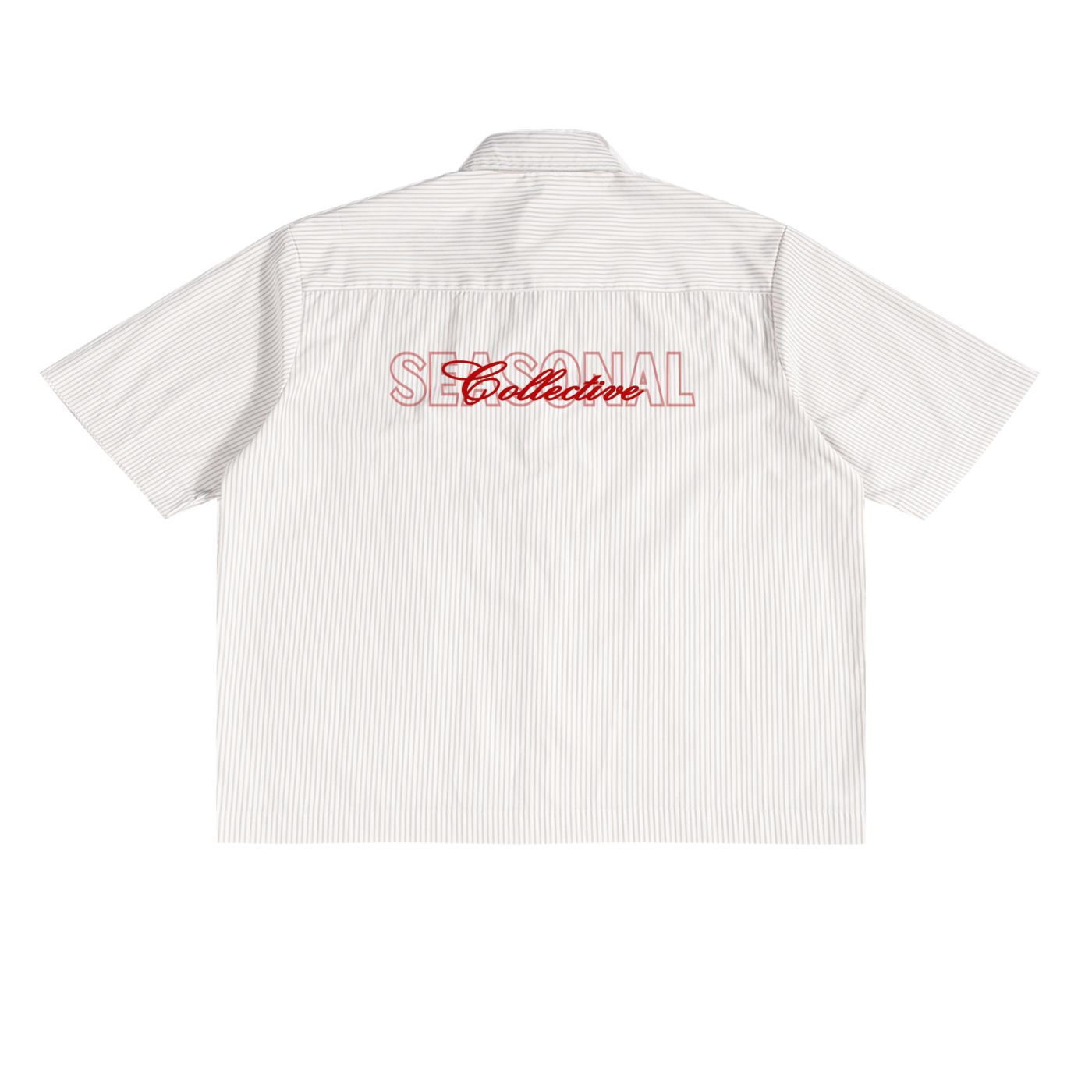 Apricot white Oversized Stripe Boxy Shirt