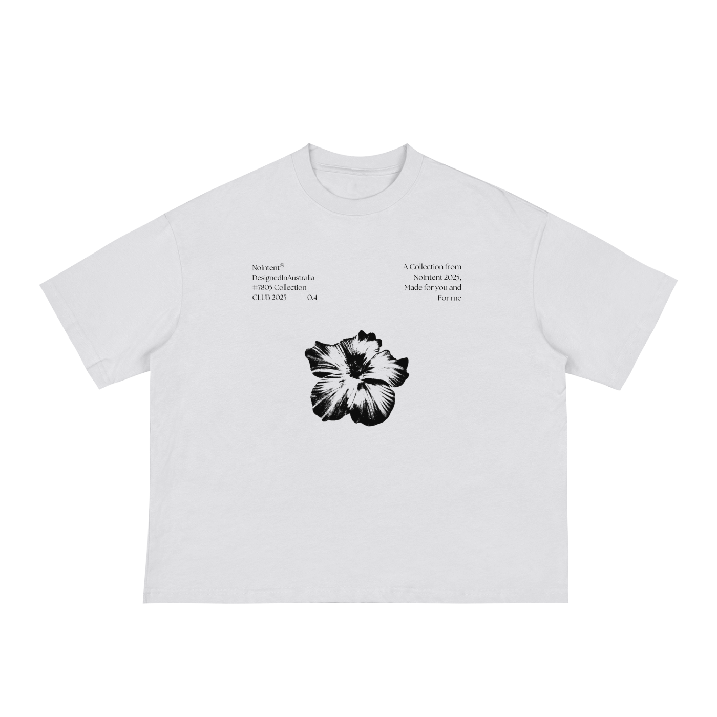 Nointent Flower boxy tee