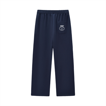 Curved Stripe Straight Sweatpants