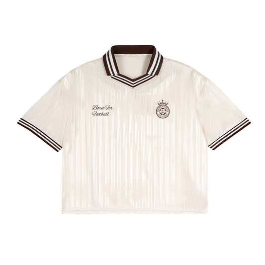 Contrast Stripes Polo Collar T-Shirt