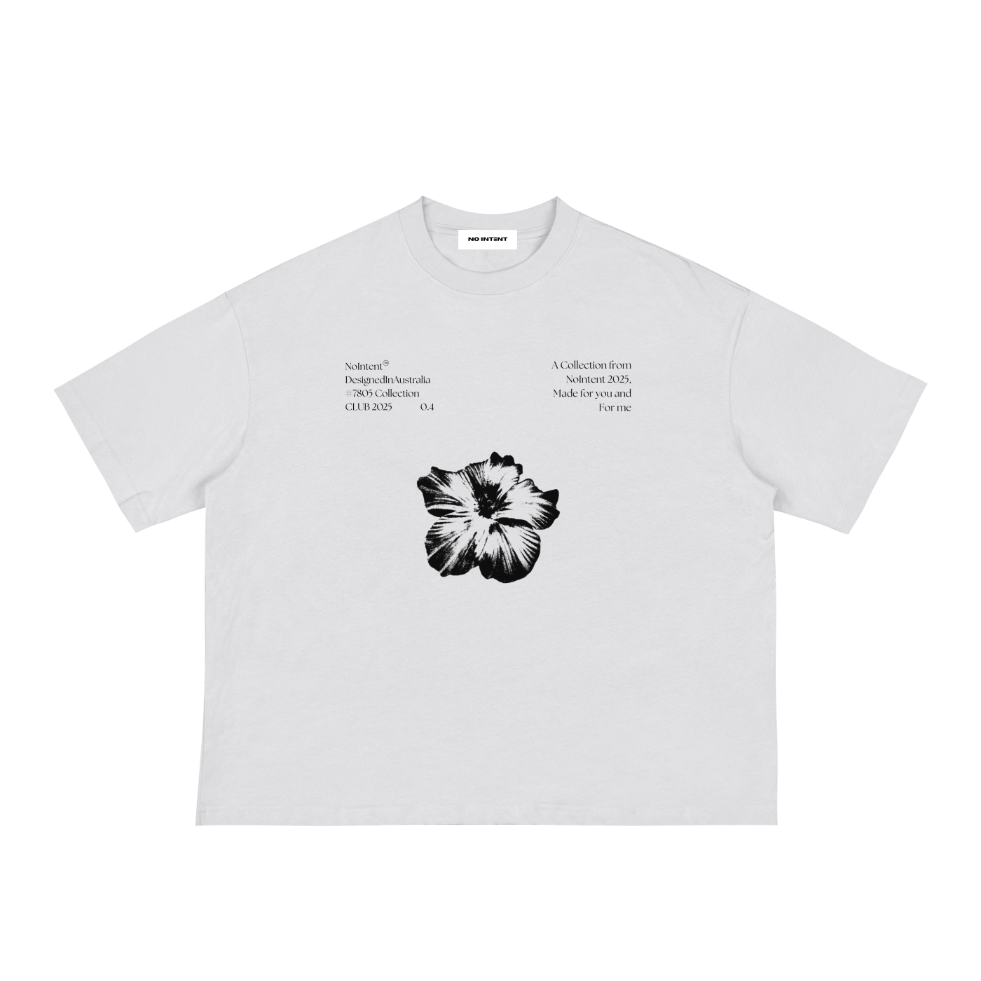 Nointent Flower boxy tee