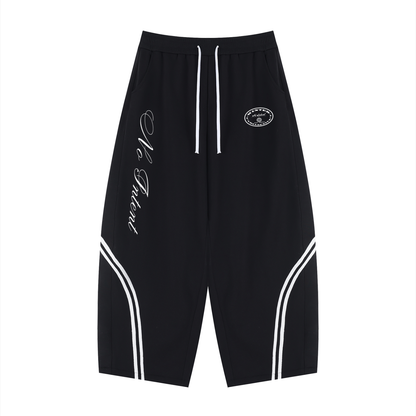 Unisex Wide Leg Piping Sweatpants
