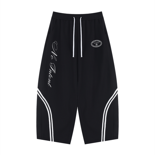 Unisex Wide Leg Piping Sweatpants