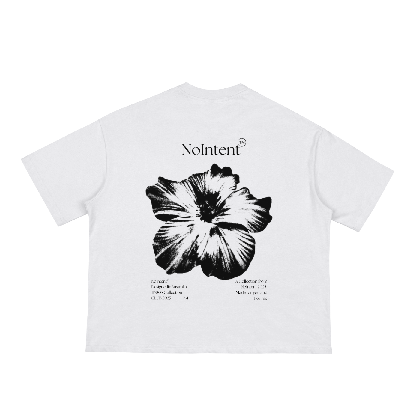 Nointent Flower boxy tee