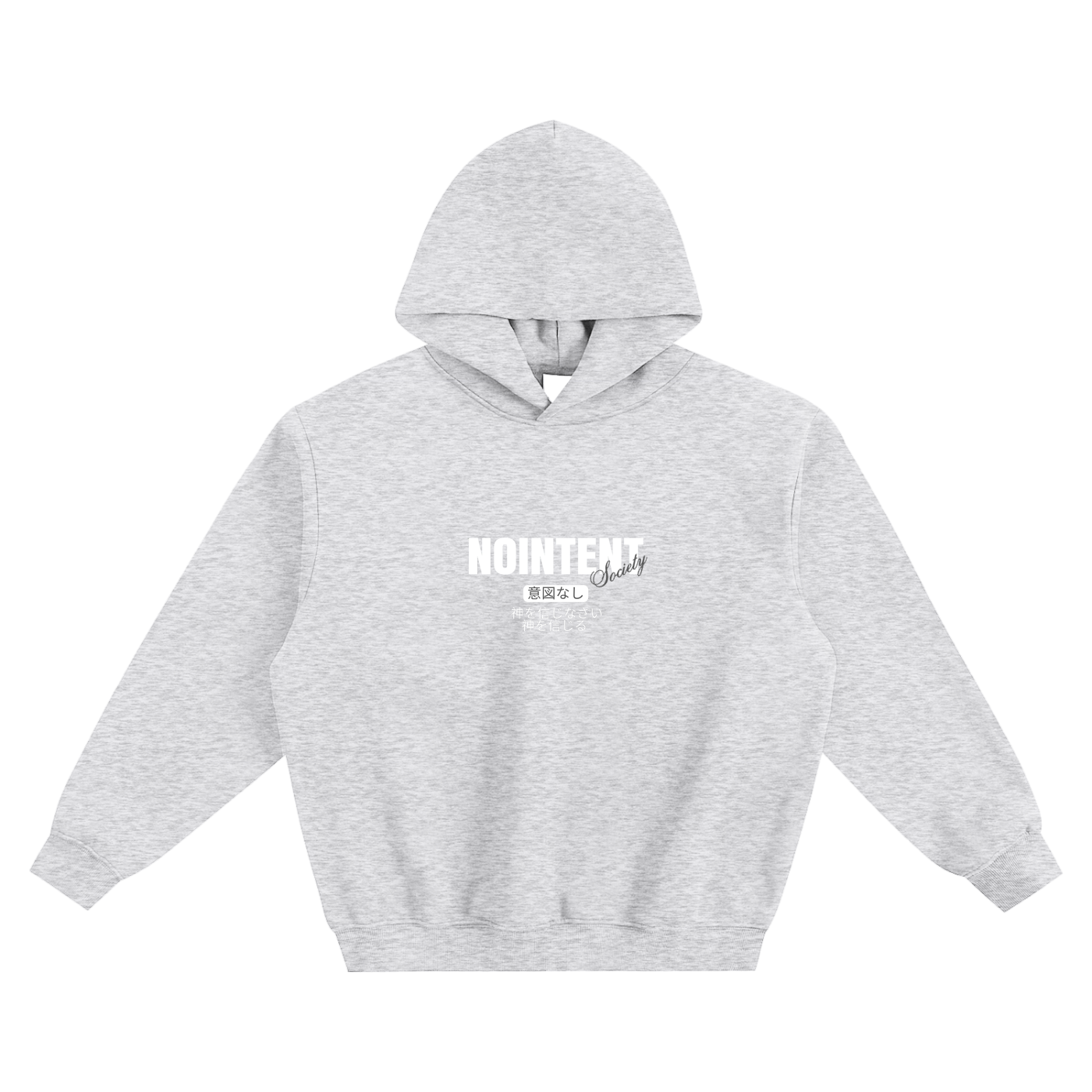 Grey JPN Boxy Hoodie